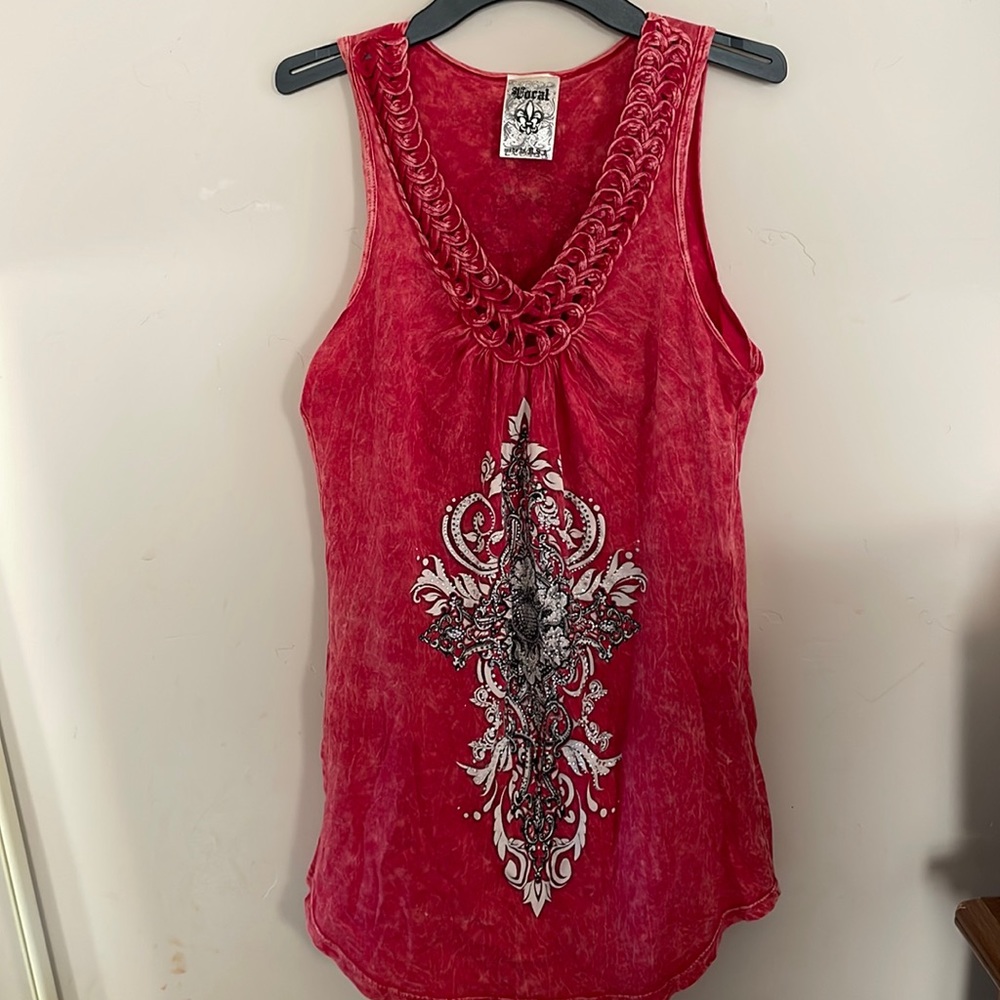 Vocal Tank with rhinestones